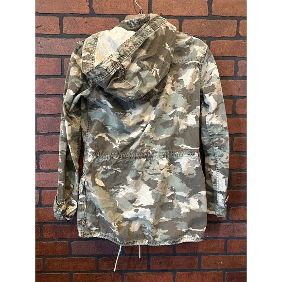 Talula jacket size XXS military style Camouflage faded coat Hooded zipup trooper - Picture 9 of 10